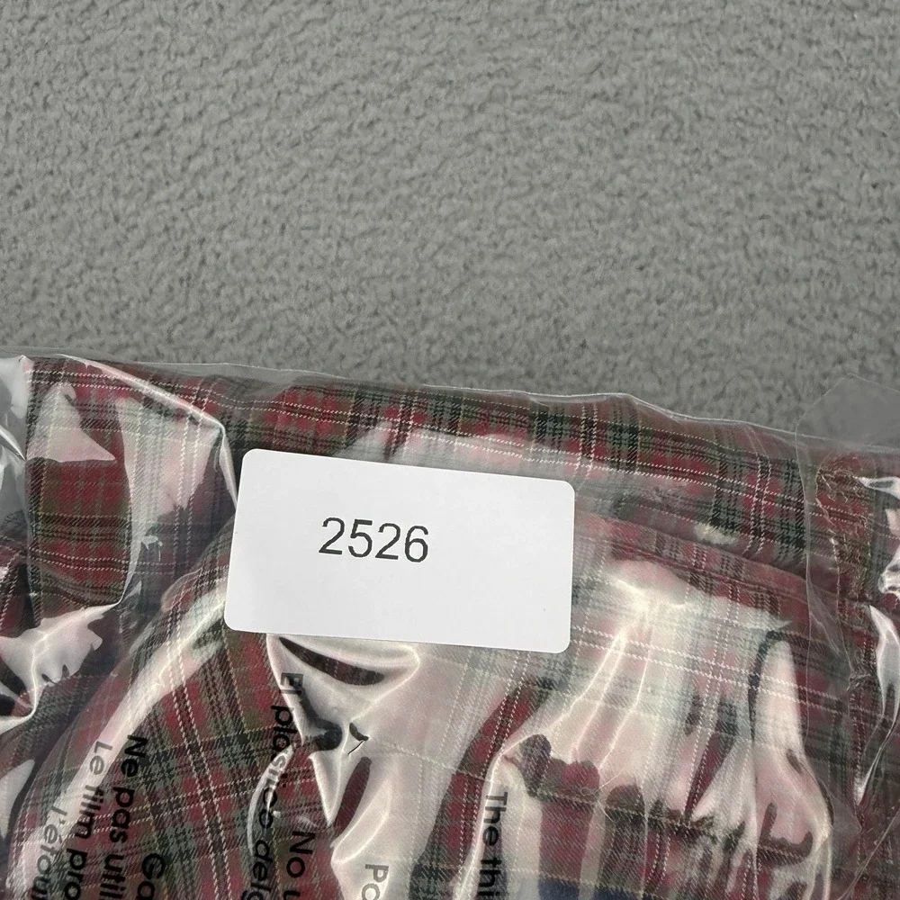 Polo Ralph Lauren Regent Shirt Mens 2XL Red Tartan Plaid Button Down Classic Fit